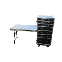 Toolcase mit 7 Schubladen und Tisch – Flightcase...