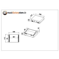 Mixercase 19" 8HE – Flightcase für Mischpulte & Rackgeräte