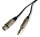 MF-Cables XLRw 3pol - Klinke 6,3mm mono 3m